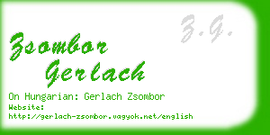 zsombor gerlach business card